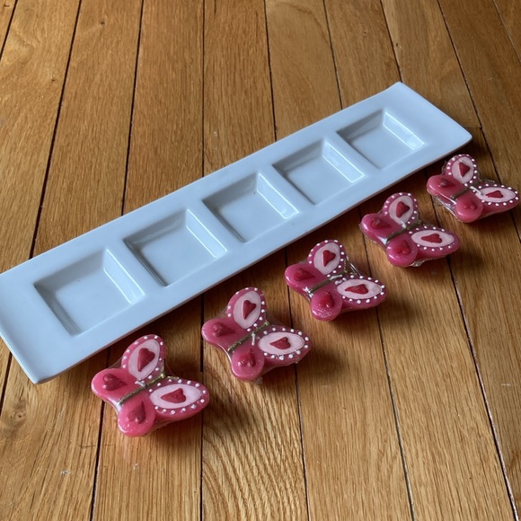 5-Tea-light Ceramic Candle Holder & 10 Teslights - Picture 4 of 11